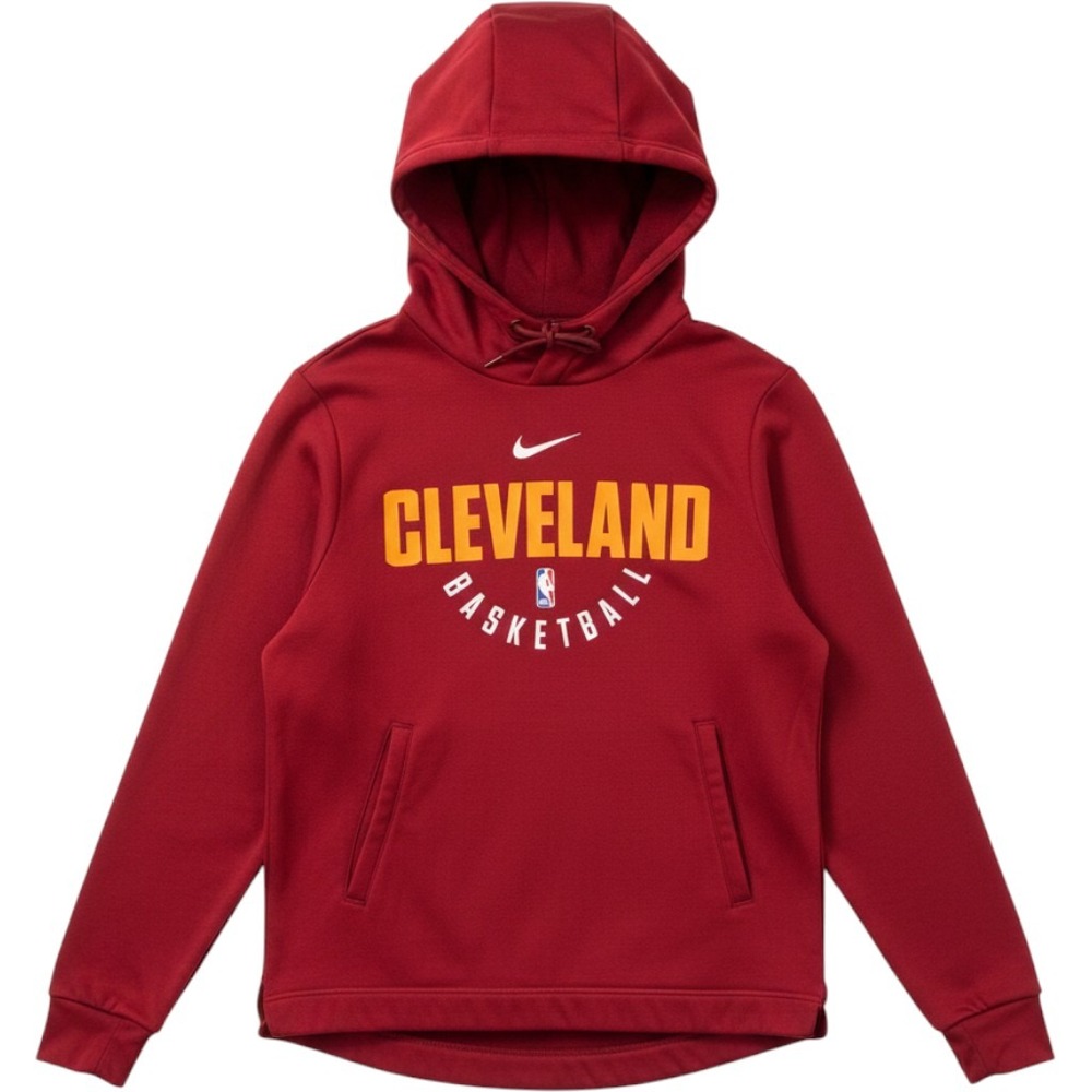 Nike Cleveland Basketball Hoodie Mens Size M Maroon Dri-FIT NBA Pullover